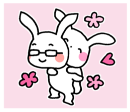 Newlywed rabbit (No character) sticker #10951824