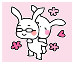 Newlywed rabbit (No character) sticker #10951824