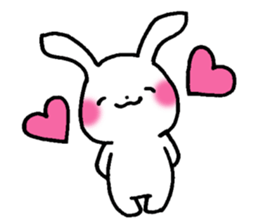 Newlywed rabbit (No character) sticker #10951828