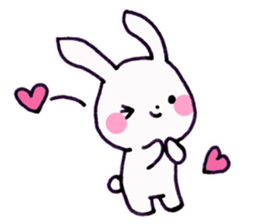 Newlywed rabbit (No character) sticker #10951829