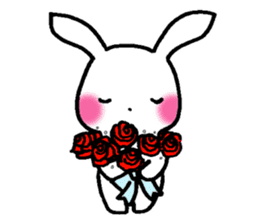 Newlywed rabbit (No character) sticker #10951830