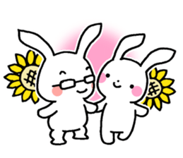 Newlywed rabbit (No character) sticker #10951831