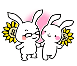 Newlywed rabbit (No character) sticker #10951831
