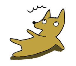 Daily life of Melon, the dog. sticker #10952439