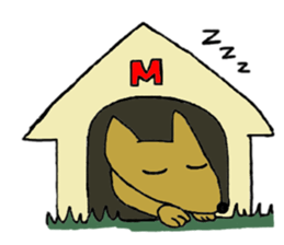 Daily life of Melon, the dog. sticker #10952442