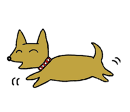 Daily life of Melon, the dog. sticker #10952444