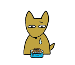 Daily life of Melon, the dog. sticker #10952446