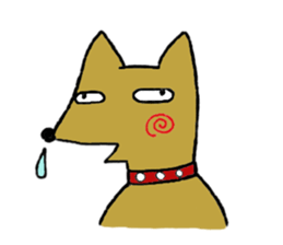 Daily life of Melon, the dog. sticker #10952447