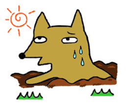 Daily life of Melon, the dog. sticker #10952459