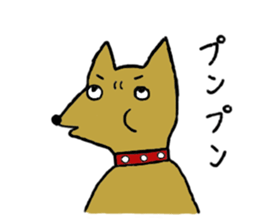 Daily life of Melon, the dog. sticker #10952465