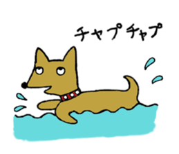 Daily life of Melon, the dog. sticker #10952466