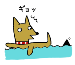 Daily life of Melon, the dog. sticker #10952467