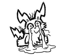 Toon rabbit sticker #10952559