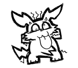 Toon rabbit sticker #10952561