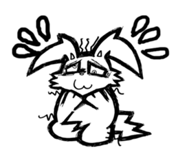 Toon rabbit sticker #10952565