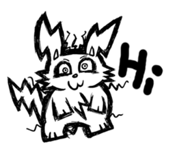 Toon rabbit sticker #10952575