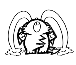 Toon rabbit sticker #10952582