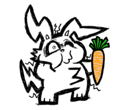 Toon rabbit sticker #10952591