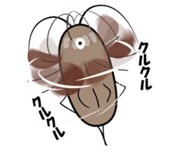 Cute cockroach sticker #10953047