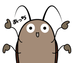 Cute cockroach sticker #10953052