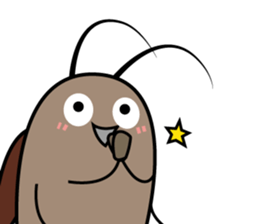 Cute cockroach sticker #10953058