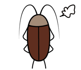 Cute cockroach sticker #10953063