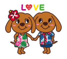 hawaiian ALOchan2 sticker #10953321