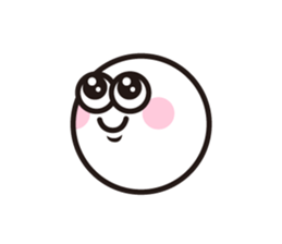 Text and Round Face 2 sticker #10953514