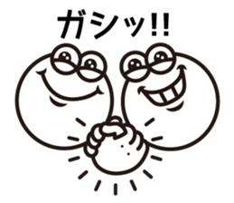 Text and Round Face 2 sticker #10953516