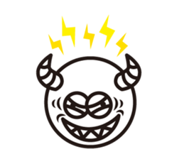 Text and Round Face 2 sticker #10953517