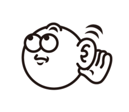 Text and Round Face 2 sticker #10953526