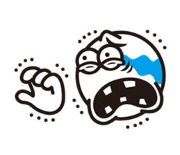 Text and Round Face 2 sticker #10953538