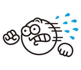 Text and Round Face 2 sticker #10953539