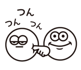 Text and Round Face 2 sticker #10953547