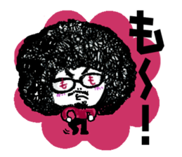 Afro hair boy.Chad. sticker #10954195