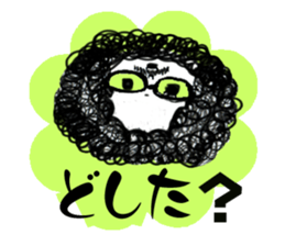 Afro hair boy.Chad. sticker #10954206