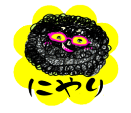 Afro hair boy.Chad. sticker #10954209