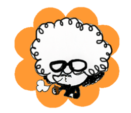 Afro hair boy.Chad. sticker #10954210