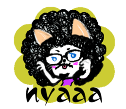 Afro hair boy.Chad. sticker #10954211