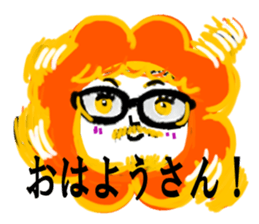 Afro hair boy.Chad. sticker #10954214