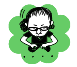 Afro hair boy.Chad. sticker #10954221