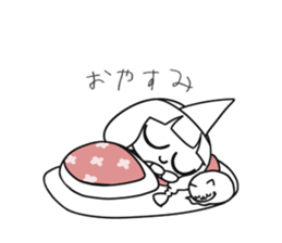 Little girl with pigtails sticker #10954311