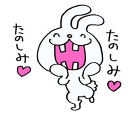 Rabbit of a sparse tooth! sticker #10954835