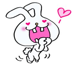 Rabbit of a sparse tooth! sticker #10954837