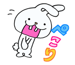 Rabbit of a sparse tooth! sticker #10954840