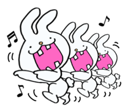 Rabbit of a sparse tooth! sticker #10954848