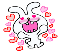 Rabbit of a sparse tooth! sticker #10954850