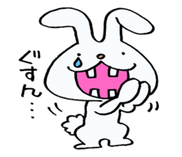 Rabbit of a sparse tooth! sticker #10954851