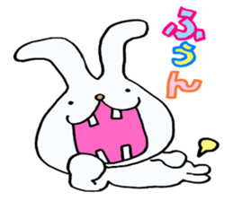 Rabbit of a sparse tooth! sticker #10954852