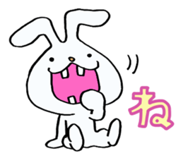 Rabbit of a sparse tooth! sticker #10954861